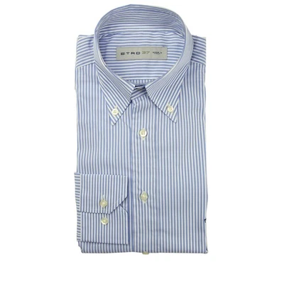 Etro Blue Striped Shirt - Slim - Size 14 1/2 (US) / 37 (EU) - (SHRTX15) - Image 1 of 3