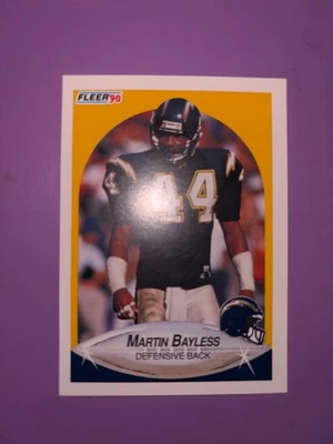 1990 Fleer #304 Chargers Martin Bayless Football Card - Image 1 of 2