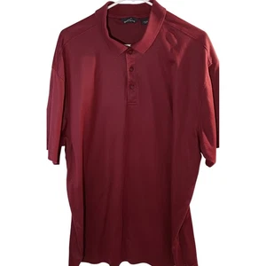 Eddie Bauer Mens 2XL Polo Shirt Short Sleeve Moisture Wicking Burgundy Casual - Picture 1 of 7