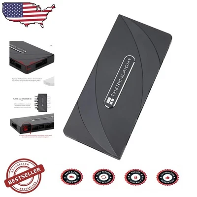 ARGB Fan Controller 8 Group 5V 3Pin PWM Speed Control, Magnetic Mount - Image 1 of 4