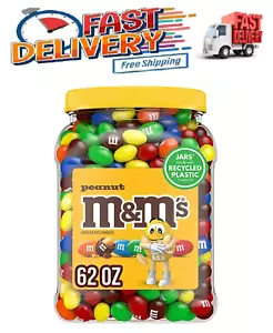 M&M'S Peanut Milk Chocolate Candy Bulk Jar (62 oz.) - Picture 1 of 7