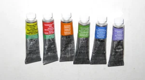 6 Lot Winsor & Newton Professional Artist Watercolor paint 5ml tubes ~ Free Ship - Picture 1 of 3