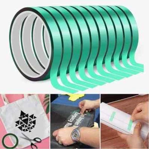 10 Rollos cinta termica para sublimación y transfer SUBLITAPE 4mm x 33m VERDE - Picture 1 of 11