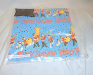 Vintage Geschenkpapier Geschenkpapier Happy Birthday Marching Band 7 SQ. Ft 2 Blätter - Bild 1 von 2