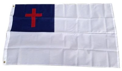 3' X 5' 3x5 Christian Embroidered Christ Cross Church Flag Nylon 250D grommets - Image 1 of 4