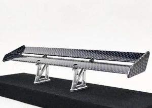 1/10 Rc Drift Car Rear Wing Accessories Rear Spoiler Carbon Fibre Look - Picture 1 of 4