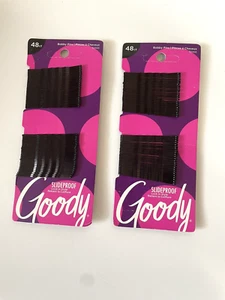 2- Goody Bobby Pins 2.5" Black 48 ct - Picture 1 of 1