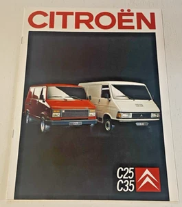 Brochure de vente CITROEN C25 & C35 - Juillet 1988 - Bel Etat. - Picture 1 of 5