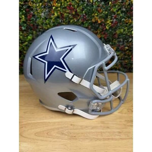 Casco calcio Dallas Cowboys NFL full size uomo decorazione grotta argento blu - Foto 1 di 10