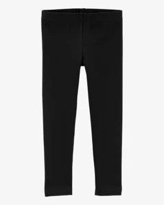 Carter's Plain Leggings Toddler Girls' 4T Black Solid Elastic Waist Pull On - Picture 1 of 17