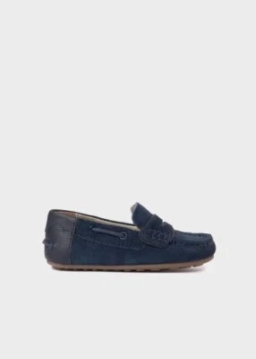 NIB MAYORAL Euro Boutique Boys  Suede Loafers Navy 10 10.5 13 13.5 - Image 1 of 4