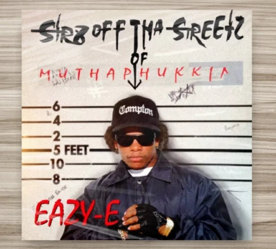 Eazy-E - Str8 Off Tha Streetz Of Muthaphukkin Compton  (1996) Ruthless Vinyl LP - Image 1 of 2