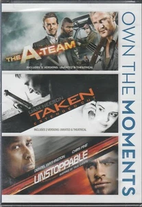 *THE A-TEAM/TAKEN/UNSTOPPABLE" FACTORY SEALED TRIPLE FEATURE DVD SET 2014 - Imagen 1 de 2