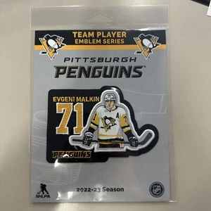 Neu in Verpackung Pittsburgh Penguins Evgeni Malkin 71 NHL Team Spieler Emblem Serie Patch - Bild 1 von 3