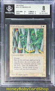 MTG Limited Edition Alpha 1993 Wall of Swords BGS 8.0Q++ NM/MT Old School 93/94 - Picture 1 of 6