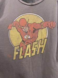 VINTAGE THE FLASH LARGE T-SHIRT DC COMICS JUNK FOOD - Bild 1 von 4