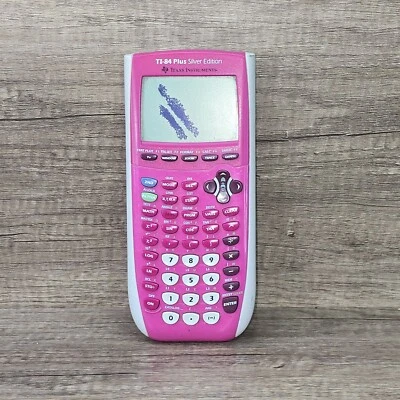 Texas Instruments TI-84 Plus Silver Edition Graphing Calculator Pink FOR PARTS - Image 1 of 4