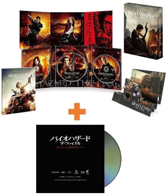 Resident Evil: The Final Chapter BLU-RAY Steelbook 2D & 3D Combo