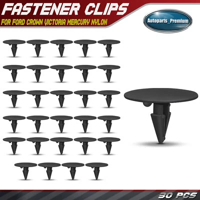 30x 3/8 in. Nylon Hood Insulation Retainer Clips for Ford Crown Victoria Mercury - Image 1 of 4