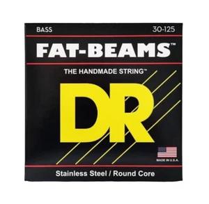 DR FB6-30 Fat Beams Bass Guitar Strings; stainless steel round core 30-125 - Picture 1 of 1