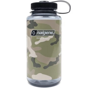 Nalgene Sustain 32oz Wide Mouth Camouflage Bottle (Gray) Recycled Reusable - Picture 1 of 2