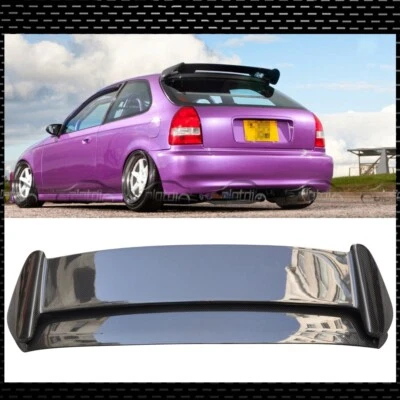 PARA 96-00 HONDA CIVIC TR EK FIBRA CARBONO LUZ LED TAPA MALETERO TRASERO ALERÓN  Foto 1 de 4