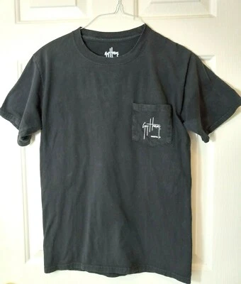 GUY HARVEY Black Cotton Men's Fishing T Shirt Size S - Image 1 of 3