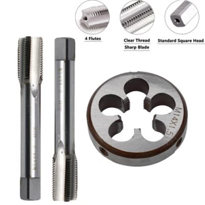 M14 x 1.5mm Metric Tap and Die Set HSS Machine Thread Tap with Round Die - Picture 1 of 10