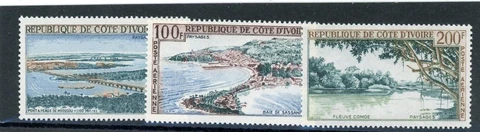 Ivory Coast 1963 Scott# C22-C24 Mint LH Cover