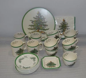 Nuevo juego de vajilla surtido árbol de Navidad Spode - Imagen 1 de 6