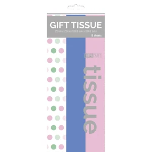 Geschenkseide - 2 Farben/Punkte Seidenpapier - 8 Stück - Bild 1 von 1