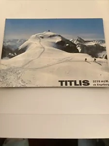 Postal TITLIS m sobre el nivel del mar por encima de Engelberg Sky Mountain fuente de nieve SELLADA - Imagen 1 de 7