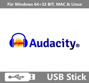 AUDACITY FULL AUDIO REKORDER AUFNAHMEN EDITOR FÜR MP3 IM USB STICK FORMAT! - Bild 1 von 1