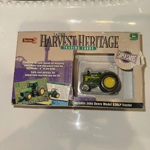 Ertl Harvest Heritage Trading Cards & John Deere Model 630LP Tractor ~ Series 2 - Picture 1 of 6