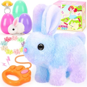 Plush Bunny Rabbit Toys for Kids - Interactive Electronic with Sounds - Picture 1 of 12