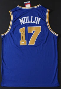 Camiseta deportiva de baloncesto vintage autografiada por Chris Mullin Golden State Warriors certificado de autenticidad JSA - Imagen 1 de 4