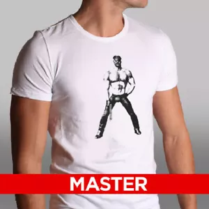 TOM OF FINLAND LEDER MAN MASTER HERREN T-SHIRT T-SHIRT GAY KULTUR LGBTQ+ - Bild 1 von 4