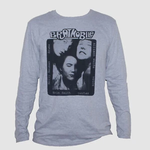 Bratmobile Punk Rock T-Shirt Riot Grrrl Langarm Grau Unisex - Bild 1 von 2