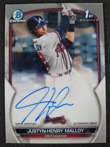 Bowman 2023 cromo Justyn-Henry Malloy automático primer autógrafo novato RC Tigers - Imagen 1 de 2