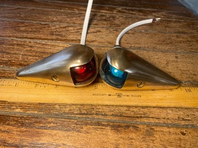 Luces de circulación vintage Wilcox Crittenden estilo lágrima cableado/LED/Sellos nuevos Foto 1 de 4