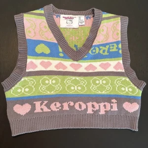 Hello Kitty x Forever 21 Keroppi Crop Sweater Vest Small Sanrio - Picture 1 of 8