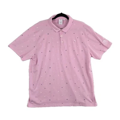 Polo de golf Puma Arnold Palmer para hombre XXL rosa elástico bordado paraguas Foto 1 de 4