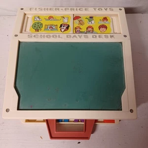 Vtg Fisher Price Toy School Days Desk 1972 - Picture 1 of 20