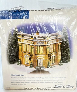 Dept 56 Village Bank and Trust ~ Original Snow Village ~ New In Box - Picture 1 of 5
