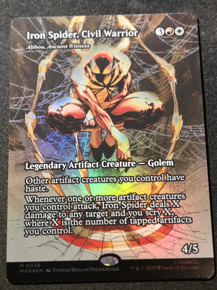 Iron Spider, Civil Warrior - Foil - Borderless - Eternal Legal - MAR - NM - 0039 - Image 1 of 1