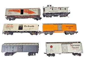 Estante de 6 vagones de tren modelo Lionel, Williams, Tri-Ang calibre OO colección sin caja - Imagen 1 de 19