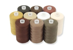 Sewing Thread in Brown Color Tones - 10 Spools of Polyester Thread for Sewing... - Picture 1 of 6