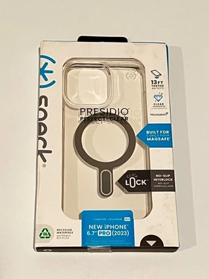 ¡NUEVO! Speck Presidio MagSafe Perfect-Clear con Estuche ClickLock iPhone 15 Pro Max Foto 1 de 3