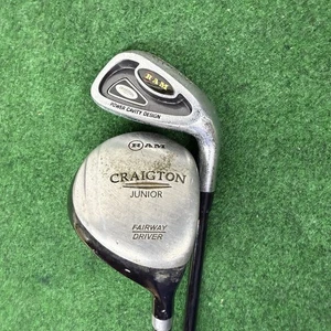 Junior Golf Kids Fairway Driver And Wedge RAM Craigton Graphite 37.5" RH - Picture 1 of 6