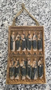 Vintage 12 Disciples or 12 Apostles Religious Wall Art, Hanging. Made in France - Picture 1 of 6